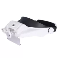 Náhlavní lupa s osvětlením Levenhuk Zeno Vizor HR4 - 1,5x; 2x; 2,5x; 3x; 3,5x; 8x (100mm x 43mm/30mm)